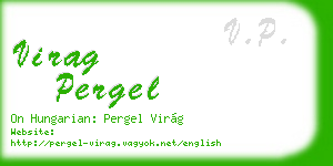 virag pergel business card